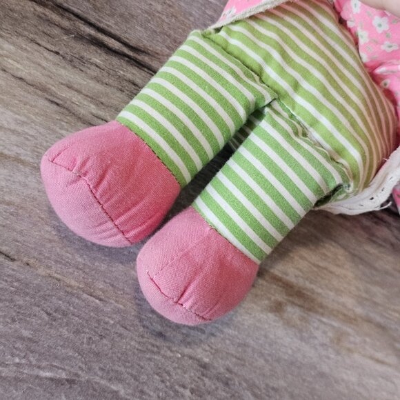 Vintage 1975 Mattel Baby Beans Blond Doll Girl Pink Dress Missing Kitty 11" 70s - Picture 7 of 12